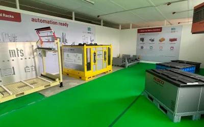 Showroom Erweiterung im Bereich der Batterieherstellung